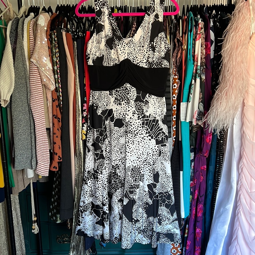 Black and white dress